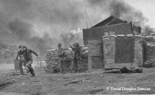 rats in trenches. Marines scattered like rats